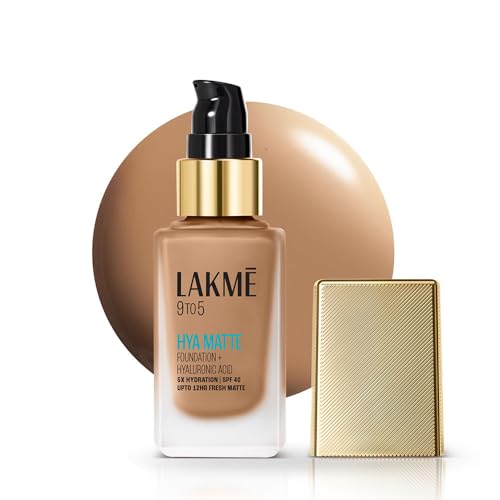 Image of Lakme 9to5 Hya Matte Foundation + Hyaluronic Acid Cool Tan - 25ml