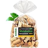 100 gebrauchte Weinkorken | Original Weinkorken aus echten Weinflaschen | ideal zum Basteln & Dekorieren | gereinigt & Sortiert | Natur Korken für DIY, Deko & Upcycling | nachhaltig