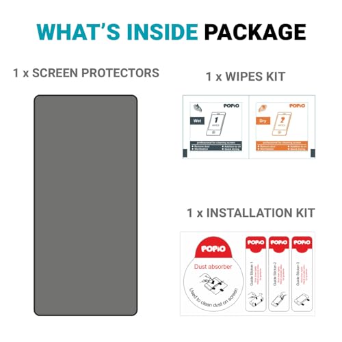 Image of POPIO Privacy Military-Grade Tempered Glass for Samsung Galaxy S25 Ultra - Anti Spy Screen Protector Guard (Pack of 1)