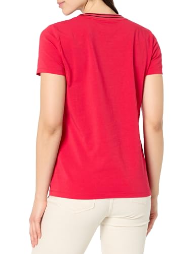 Image of Nautica Women's Solid V-Neck Short Sleeve T-Shirt Shirt