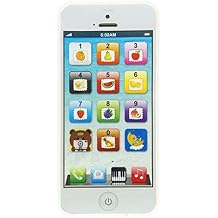 Phone Toy Play Mobile Cell Phone Music Learning for Child Toddle Baby Kid White