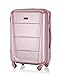 Produktbild Solier Hartschalen Koffer mit 4 Rollen | Reisekoffer Trolley Set: S (Klein) + M (Mittlere) + L (Groß) | Rollkoffer mit Teleskopgriff und Kombinationsschloss besteht aus ABS | STL946 (Rosa Gold, L)