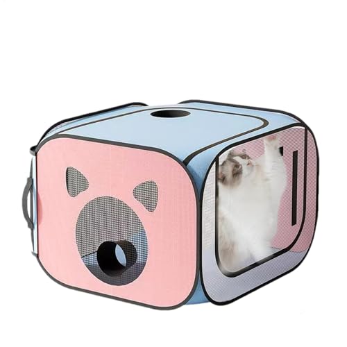 犬用乾燥クレートケージ - ポータブル折りたたみ式猫乾燥ボックス | 猫用速乾性バッグ、犬の入浴とグルーミングテント、小型犬用の犬用クレート、ペットケア用の子犬の乾燥室