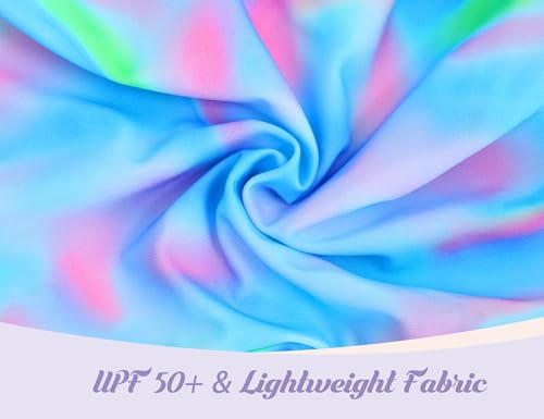 Image of Girls Swimsuits Kids One Piece Sleeveless Swimwear Skirted Bathing Suit Summer Swim Dress with UPF 50+ Sun Protection