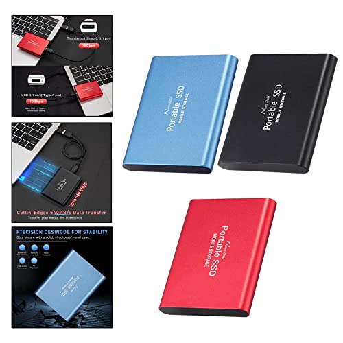 Image of SSD USB 3.1 External Solid State Drives Hard Disk for PC Laptop 500GB Blue