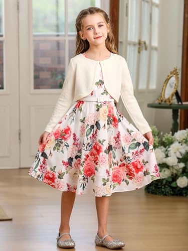 Image of Bonny Billy Girls' Long Sleeve Knit Bolero Cardigans Jacket Cover Up Sweater