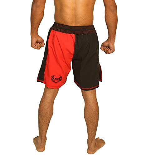 Image of USI UNIVERSAL THE UNBEATABLE Men MMA Shorts(Red /Black, X-Large)