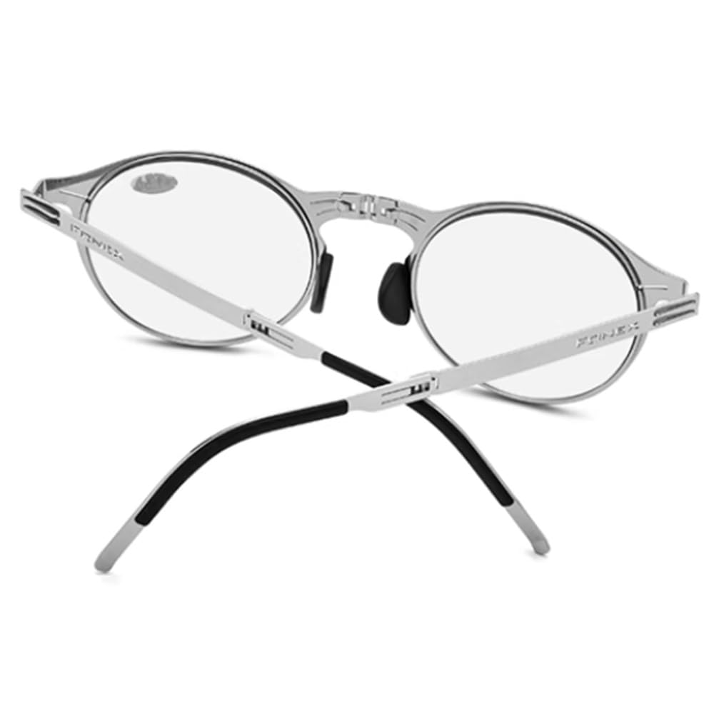 NILZA Gafas De Lectura Plegables Compactas Lectores De Sol Unisex Fotocromática Gafas De Sol Redondo Gafas Presbicia Anti-Ultravioleta (Size : +2.5)