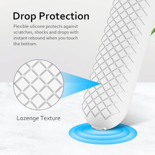 Coque pour télécommande Google TV Streamer 4K 2024 étui silicone blanc LEFXMOPHY - 3