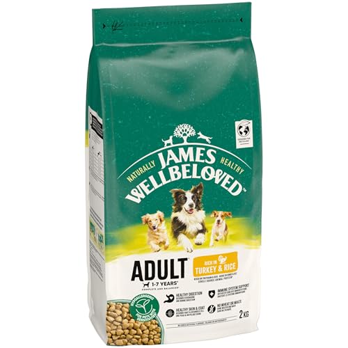 James WELLBELOVED 2kg Hund Trockenfutter Truthahn & Reis