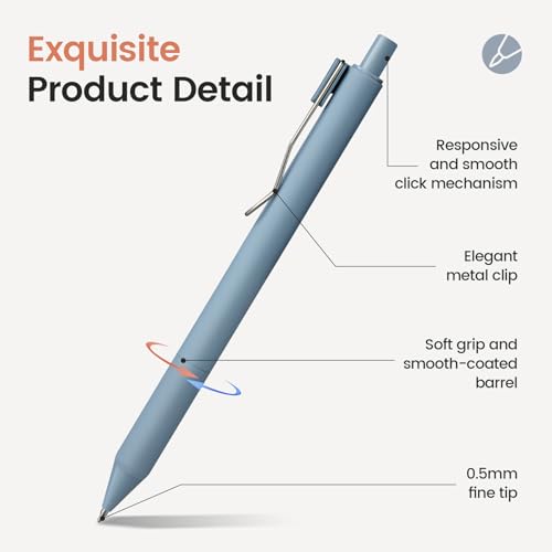 Taja T065 Gel Pens, 6Pcs 0.5Mm Fine Point Smooth Writing Pens thumb #1