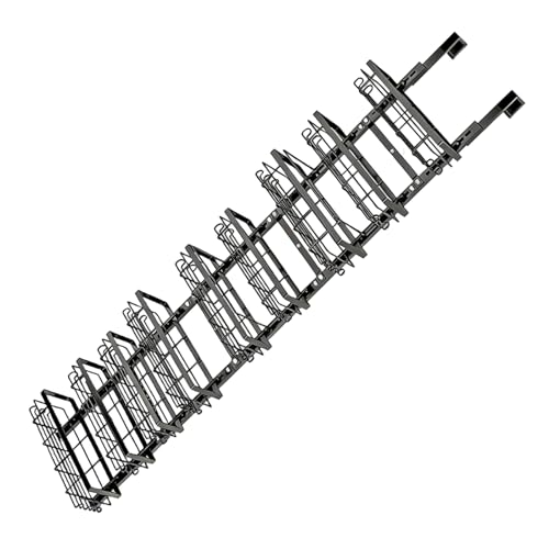 Estantería multiusos de 9 estantes con anclaje de pared para almacenamiento vertical rígido 2