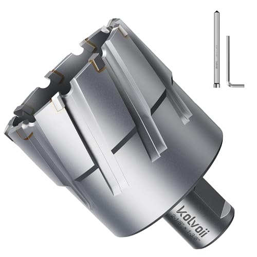 Kolvoii TCT Annular Cutter 2‑1/8" Diameter x 1‑3/8" Depth, Mag Drill Bit