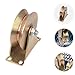 LIFKICH 4 Inch V-Shaped Pulley Wheel Heavy Duty Steel Cable Traction Block Ball Bearing Guide for Wire Rope for Ceiling Mounting and Industrial Use