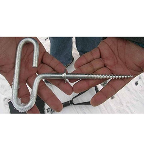 Haidong 4Pcs Outdoor Camping Tent Threaded Peg Ice Fishing Shelter Stake Nail Tent Fixer Accessory