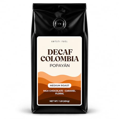Antsti Fuel Café Descafeinado Colombia Popayán Grano 1 lb