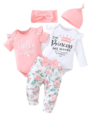 Image of BIRTHDAY SHARK Newborn Girls Outfit Baby Girl Coming Home Outfit Hunting Clothes for Girls