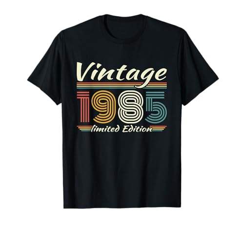 Vintage 1985 40 años regalo de cumpleaños para hombres mujeres Camiseta