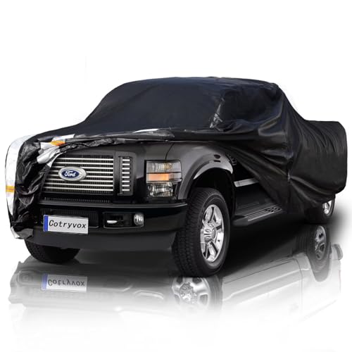 Image of Heavy Duty Ford F350 /250 Long Style Truck Cover Waterproof All Weather, Outdoor Full Exterior Pickup Truck Cover, Rain, Sun, Wind Protection (Up to 264 in)