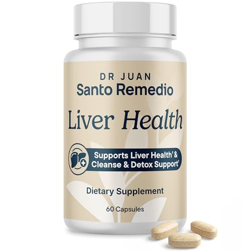 Santo Remedio Liver Health Supplement Milk Thistle Dandelion Root & DHM (Vine Tea) Liver Support & Detox Cleanse Metabolism & Liver Cell Support 30 Servings
