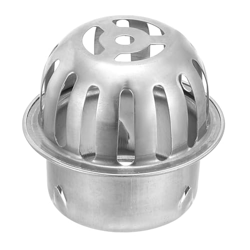 PATIKIL Dome Gutter Guard Filter 2 Inch, Stainless Steel Downspout Strainer, Anti-Blocking Outdoor Gutter Cleaning Tool for Stops Leaves Debris, Fits 2.4-2.6 Inch