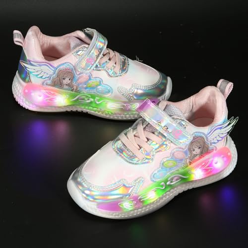 Raychy Size 23-32 Glowing Sneakers Princess Girls Led Boots Children Luminous Shoes Sport Children Casual Shoes Kids Led Shoes thumb #5