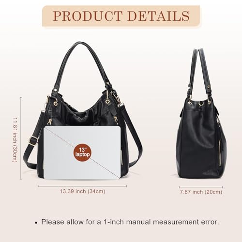 Image of Purses and Handbags, Large Size Faux Leather Hobo Style Handbags for Women, Shoulder Bag with Removable Strap