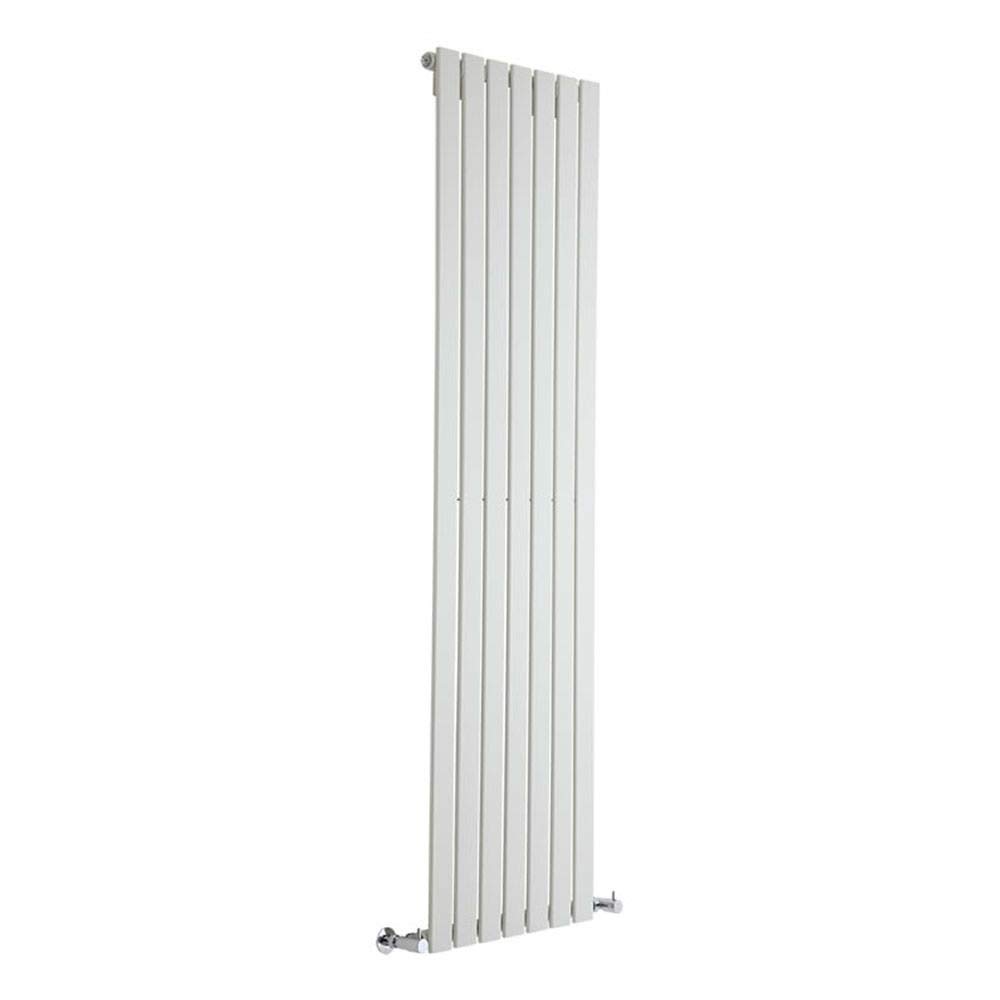 Milano Alpha White Vertical Single Flat Panel Radiator - 1780mm x 490mm