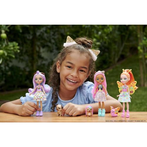 Enchantimals Dolls, City Tails Penna Pug Doll and Trusty Animal Friend, Small Doll with Removable Skirt and Accessories - Image 2