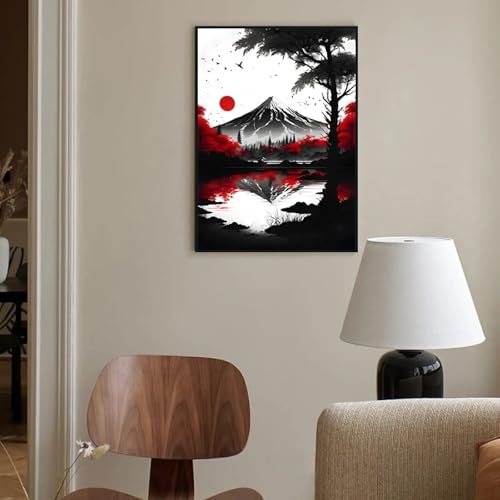 Décoration murale anime sans reflets : toile Bushido rétro 60 x 90 cm