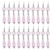 jojofuny Crystal Lustelier Prisms Pendentifs Plafond de Verre Suspending Drop Beads Pièces de Rechange DIY Pièces Rose