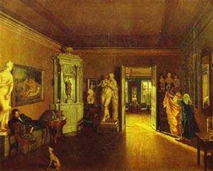 Peinture à l'huile Venetsianov Slavyansky pour les passionnés d'art ancien