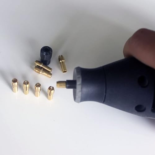 Miniatura 3 de 9 piezas de latón con pinza de latón para herramientas rotativas Dremel (juego de 9 tuercas de pinza)