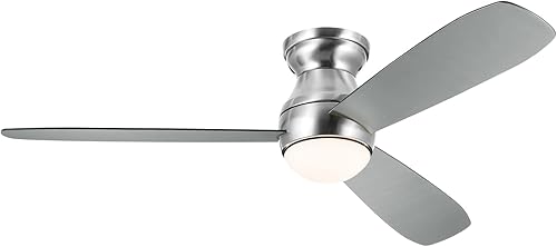 Miniatura 4 de Kichler Bead - Ventilador de techo LED de 54 pulgadas en acero inoxidable cepillado con cuchillas reversibles plateadas y negras satinadas y control