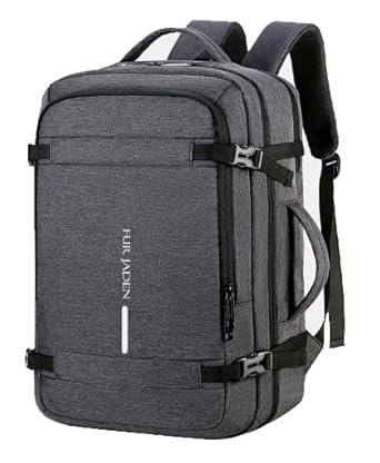 FUR JADEN 40L Weekender Travel Laptop Backpack Grey