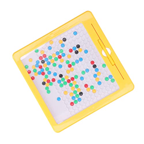 VINGVO Magnetic Dot Art, Magnetic Drawing Board Develop Skills Colorful Educational Plastic Rounded