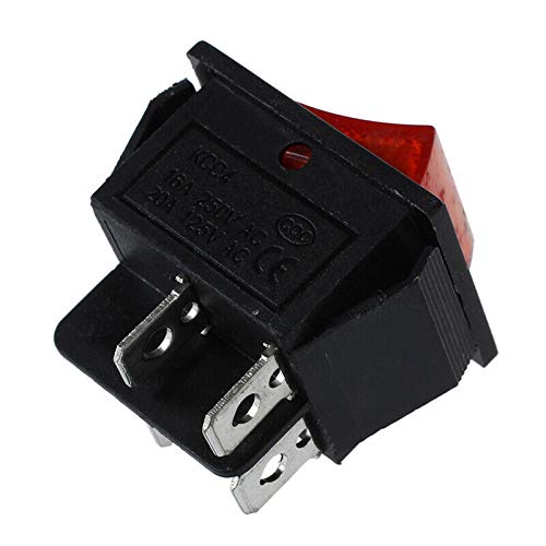 thus様 WHIZZO 3X(Red Light 4 Pin DPST ON/Off Snap in Rocker Switch 15A
