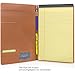 Legal Size Padfolio, 8.5 x 14 Inch Portfolio Folder for Legal Pad, Professional Padfolio for Job Interviews, Business Meetings, and Attorneys (Saddle Tan)