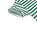 YAGATA Toddler Boys Girls T Shirts Kids Colorful Striped Shirt Cotton Crew Neck Short Sleeve Tee Tops Blouse for 1-8 Years 2-3T 100 Green