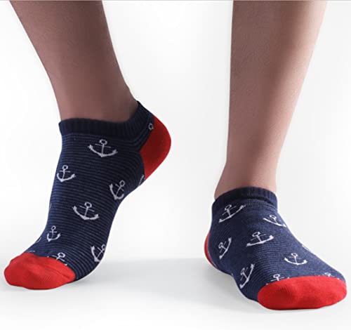 Image of HHX YONLEE Ankle Socks Striped patterned Casual Socks 8 /10 Pairs Gift Box