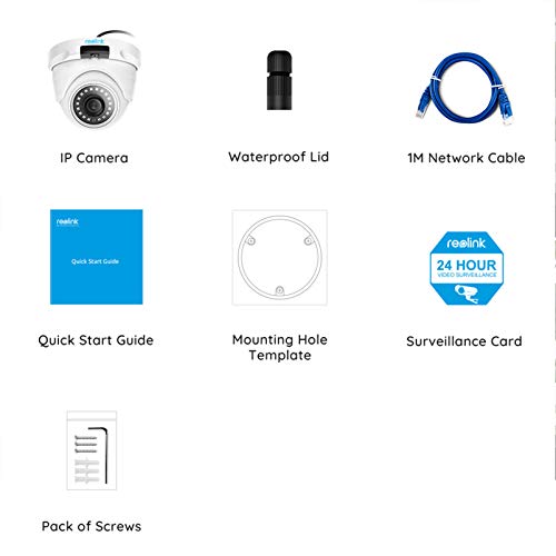 Reolink 4Mp Poe Ip Camera, Add-On Outdoor Video Surveillance Cam To Home Security System, Only Work Poe Camera System And Nvr, Third Party Incompatible, D400 #TOP5