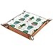 Sonriendo Cactus Flecha Rosa Amor Corazón Patrón Bandeja De Valet De Cuero Bandeja De Joyería Caja De Dados Bandeja De Cabecera Bandeja De Cuero De La Pu 16x16cm