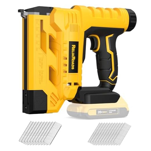 2-in-1 Cordless 18GA Brad Nailer & 1/4 Crown Stapler Compatible with DeWALT 20V MAX Battery (Tool Only) - Lightweight, 1600 Nails/Staples Included for DIY, Upholstery & Home Renovation