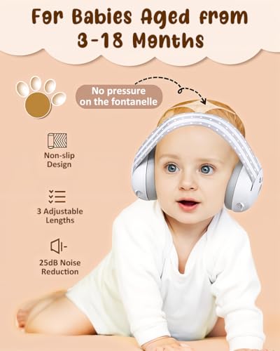 Image of SNOWIE SOFT Noise Cancelling Ear Muffs for Kids Teens - 25dB Safety Reduction for Autism Sensory & Concentration Aid, Hearing Protection Travel