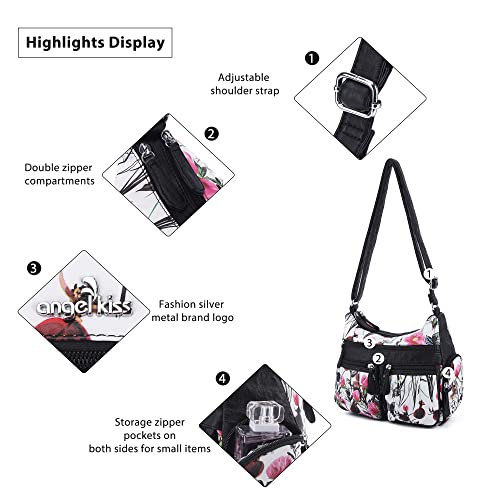 Image of Angel Kiss Crossbody Bags for Women, Ladies Shoulder Handbags and Purses Medium Faux Leather Pocketbooks | Ladies
