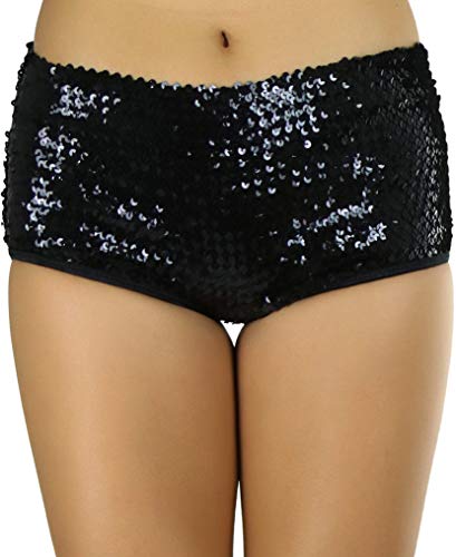 ToBeInStyle Womens Sequin Shorts or Mini Skirt Sparkly Glitter Festival Rave Dance Clubwear Costume...