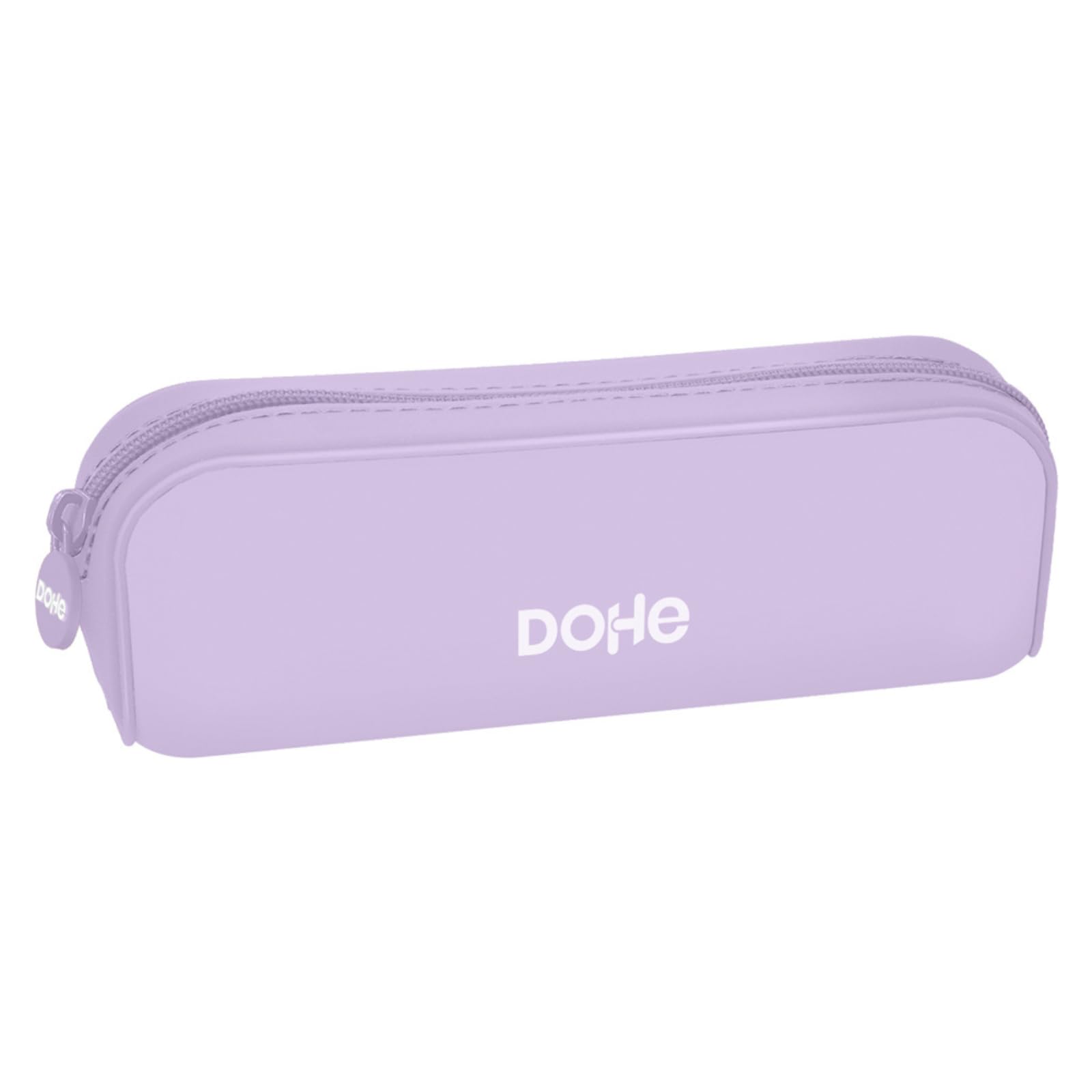 Dohe - Sac Scolaire en Silicone Simple - 1 Compartmentavec Fermeture Éclair, Sac Rectangulaire Polyvalent, Toucher Doux,