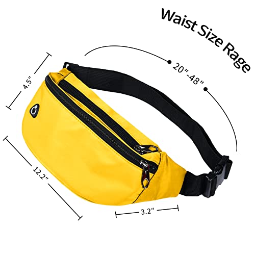 Image of Fanny Packs for Men and Women, Water-Repellent Sports Waist Pack Bag for Travel Hiking Running Hands-free