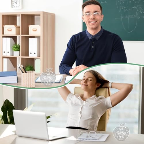 Image of Gifzy Apple Shape Teacher Appreciation Gifts for Women /men Christmas Thank You gift for Teacher, Teachers day gift - Desk Decor and Paperweight Supplies