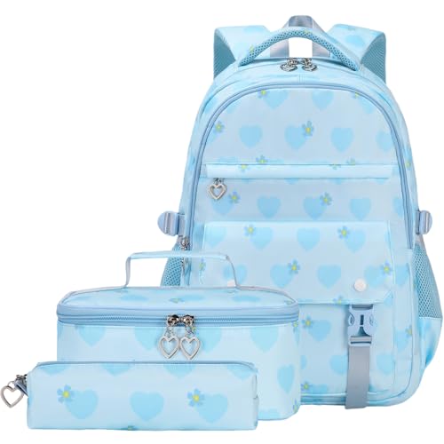 Joyfulife Girls Backpack for School Water Resistant Kids Backpack School Bags Teen Girls Bookbag for Primary Elementary Middle Student